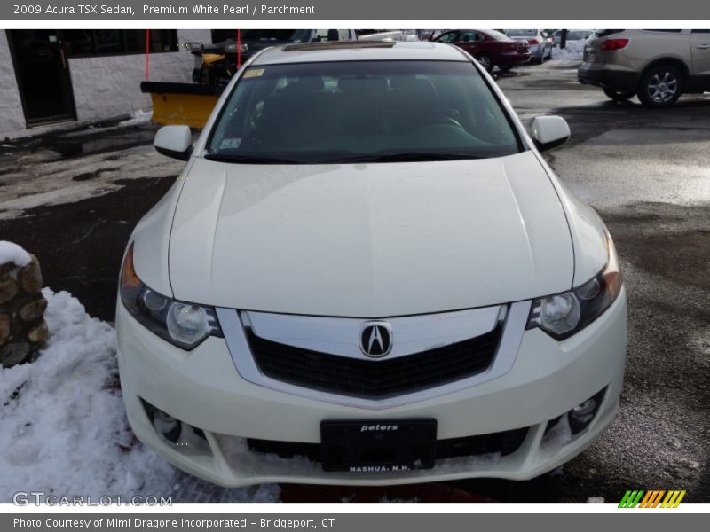 Premium White Pearl / Parchment 2009 Acura TSX Sedan