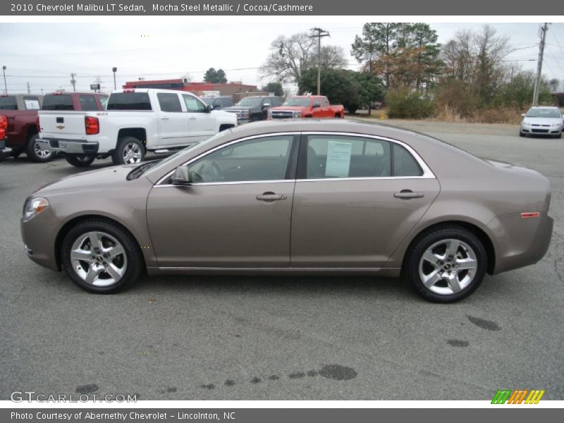 Mocha Steel Metallic / Cocoa/Cashmere 2010 Chevrolet Malibu LT Sedan