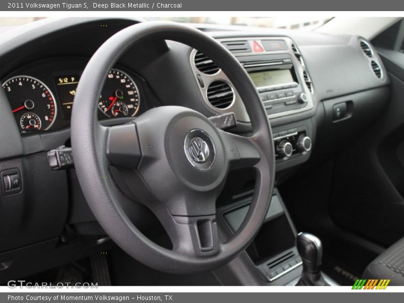 Deep Black Metallic / Charcoal 2011 Volkswagen Tiguan S