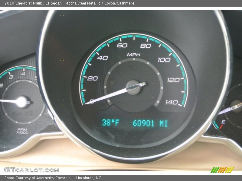 Mocha Steel Metallic / Cocoa/Cashmere 2010 Chevrolet Malibu LT Sedan