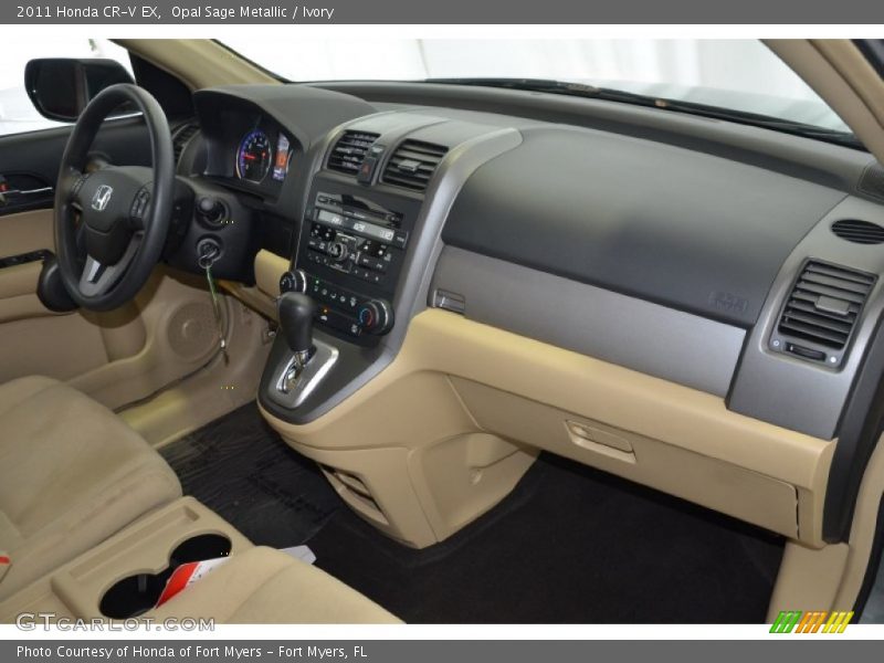 Opal Sage Metallic / Ivory 2011 Honda CR-V EX