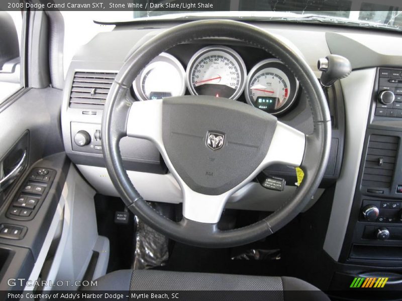 Stone White / Dark Slate/Light Shale 2008 Dodge Grand Caravan SXT