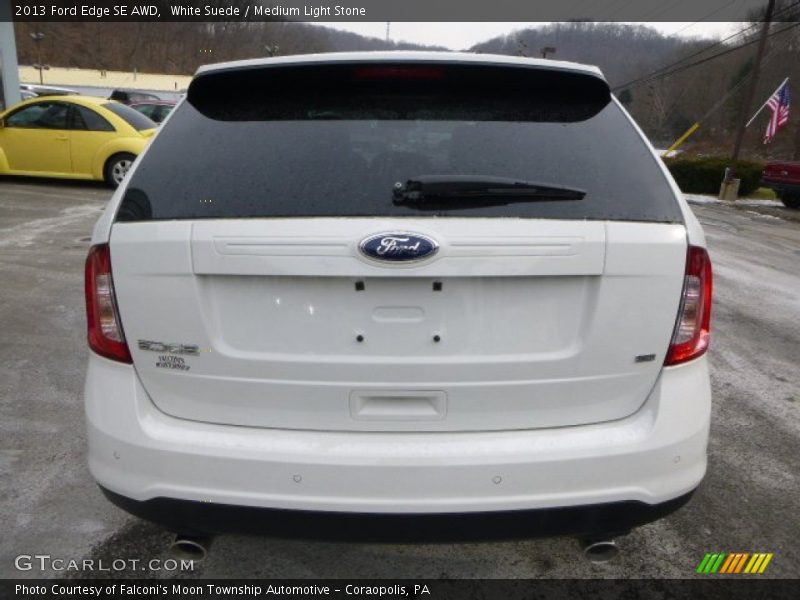 White Suede / Medium Light Stone 2013 Ford Edge SE AWD