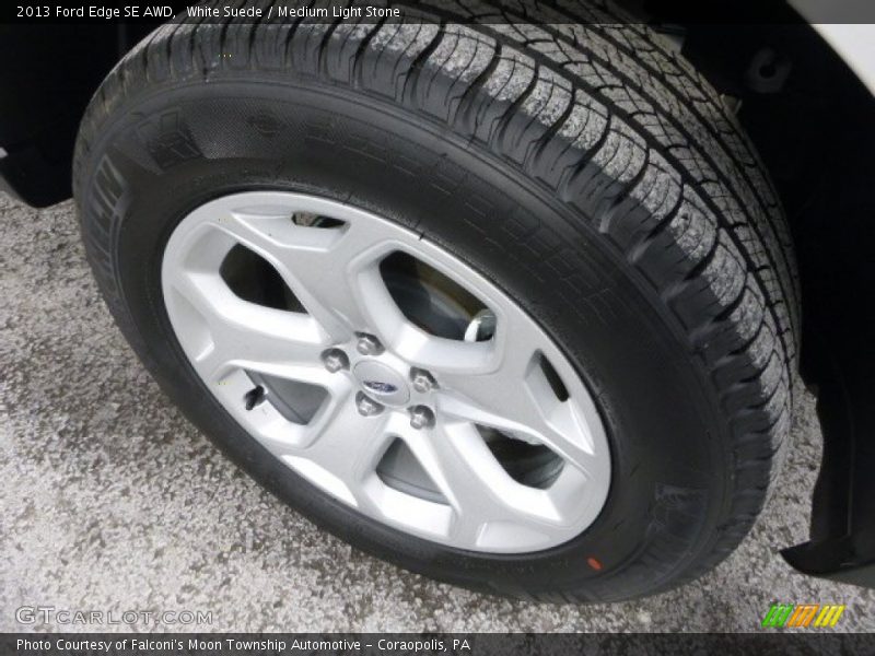 White Suede / Medium Light Stone 2013 Ford Edge SE AWD