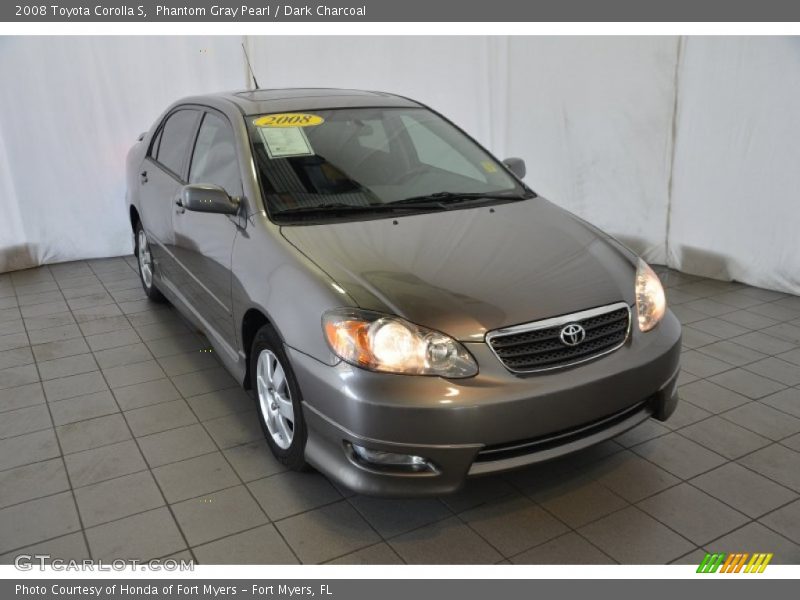 Phantom Gray Pearl / Dark Charcoal 2008 Toyota Corolla S