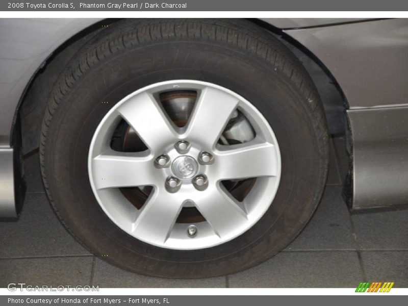 Phantom Gray Pearl / Dark Charcoal 2008 Toyota Corolla S