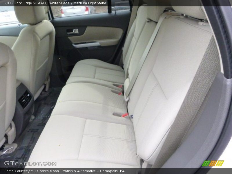 White Suede / Medium Light Stone 2013 Ford Edge SE AWD