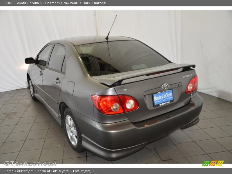 Phantom Gray Pearl / Dark Charcoal 2008 Toyota Corolla S