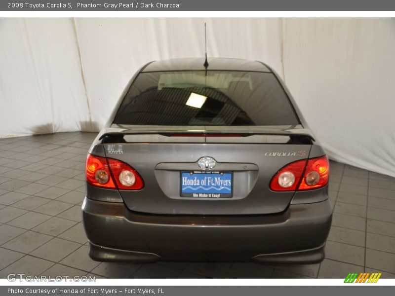 Phantom Gray Pearl / Dark Charcoal 2008 Toyota Corolla S