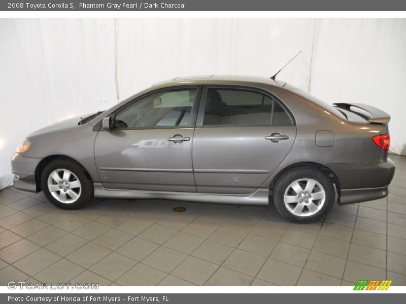 Phantom Gray Pearl / Dark Charcoal 2008 Toyota Corolla S