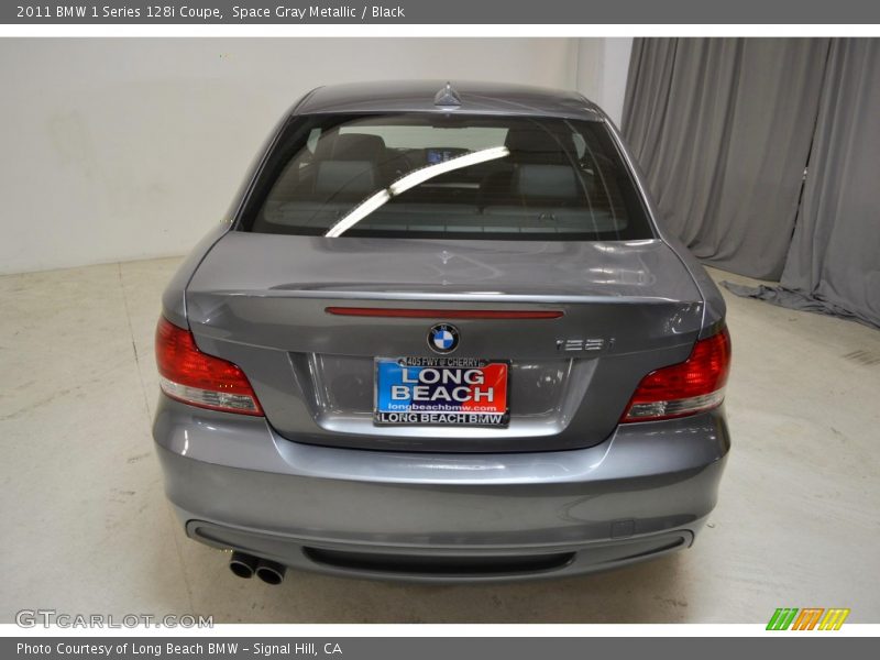 Space Gray Metallic / Black 2011 BMW 1 Series 128i Coupe