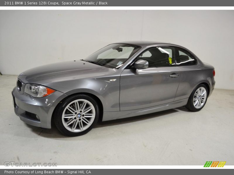 Space Gray Metallic / Black 2011 BMW 1 Series 128i Coupe