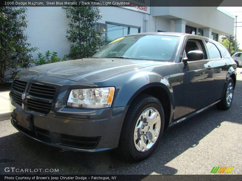 Steel Blue Metallic / Dark Khaki/Light Graystone 2008 Dodge Magnum