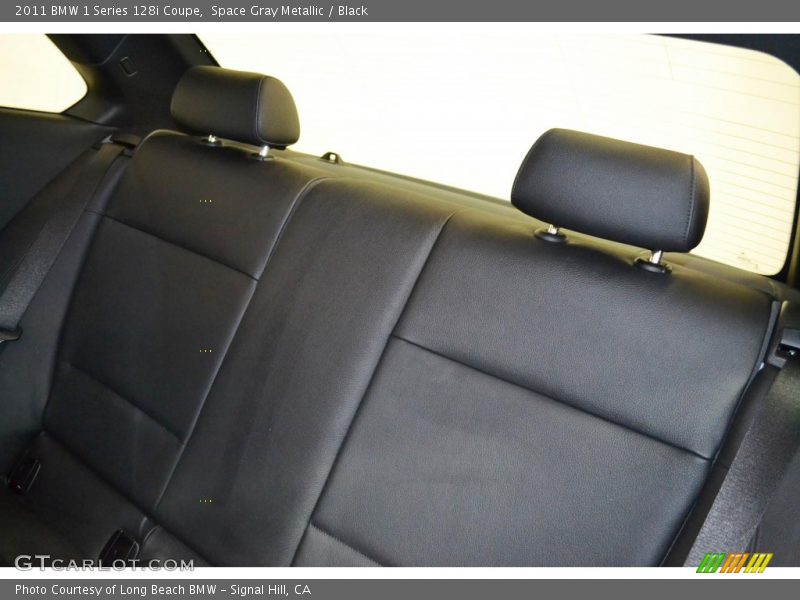 Space Gray Metallic / Black 2011 BMW 1 Series 128i Coupe