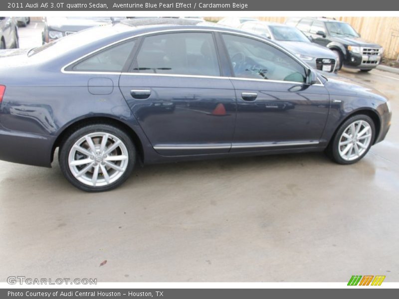 Aventurine Blue Pearl Effect / Cardamom Beige 2011 Audi A6 3.0T quattro Sedan