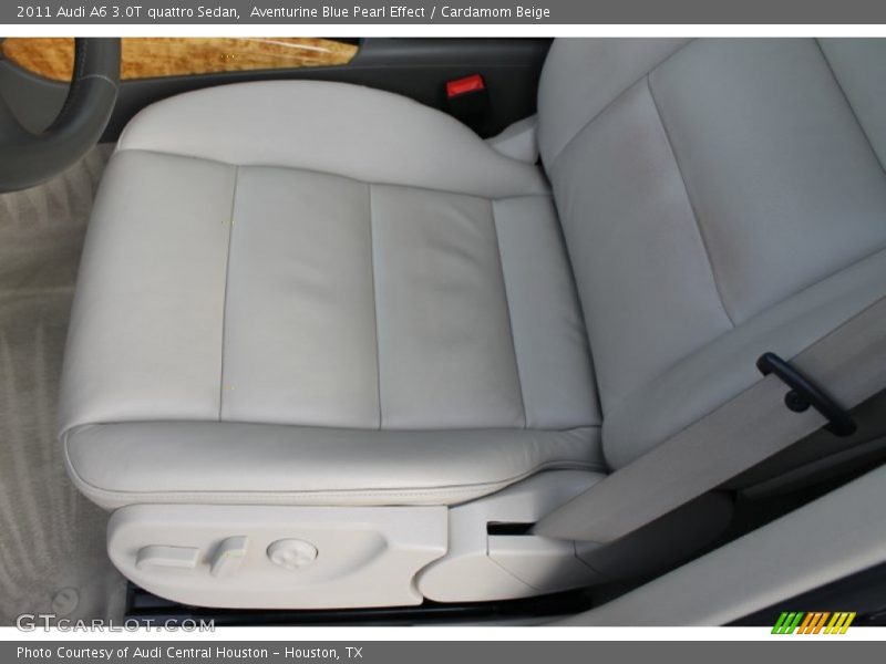 Aventurine Blue Pearl Effect / Cardamom Beige 2011 Audi A6 3.0T quattro Sedan