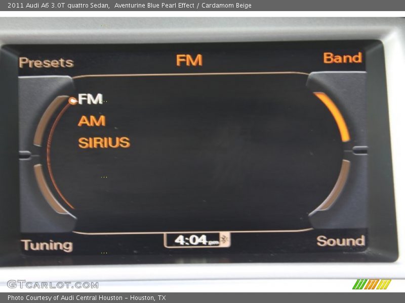 Aventurine Blue Pearl Effect / Cardamom Beige 2011 Audi A6 3.0T quattro Sedan