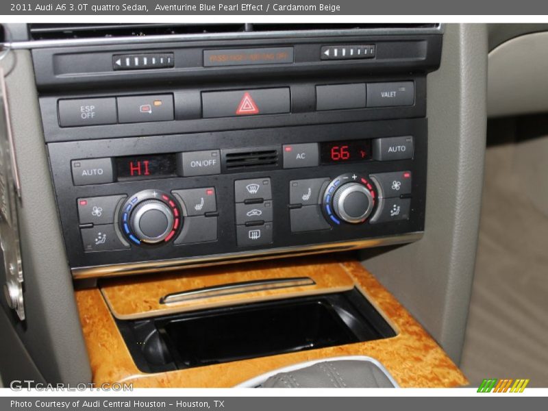 Aventurine Blue Pearl Effect / Cardamom Beige 2011 Audi A6 3.0T quattro Sedan