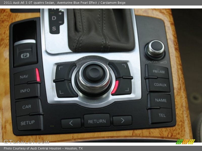 Aventurine Blue Pearl Effect / Cardamom Beige 2011 Audi A6 3.0T quattro Sedan