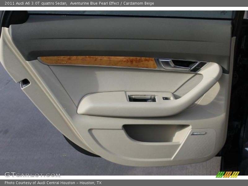 Aventurine Blue Pearl Effect / Cardamom Beige 2011 Audi A6 3.0T quattro Sedan