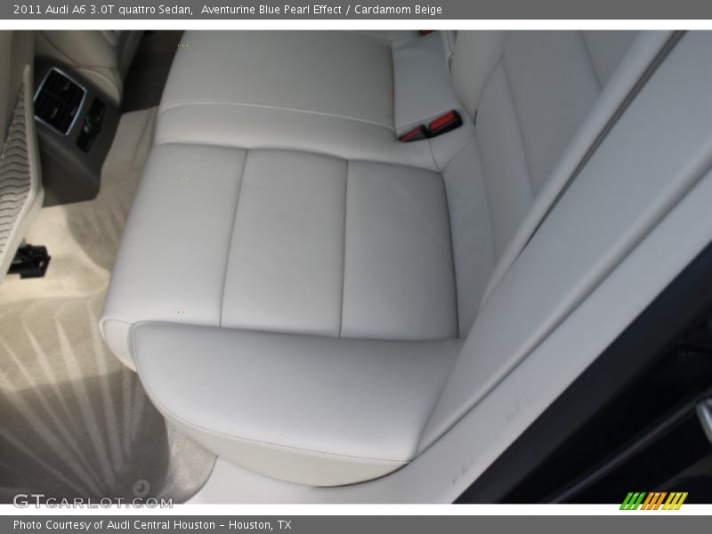 Aventurine Blue Pearl Effect / Cardamom Beige 2011 Audi A6 3.0T quattro Sedan