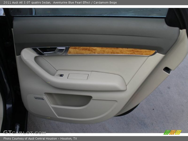 Aventurine Blue Pearl Effect / Cardamom Beige 2011 Audi A6 3.0T quattro Sedan