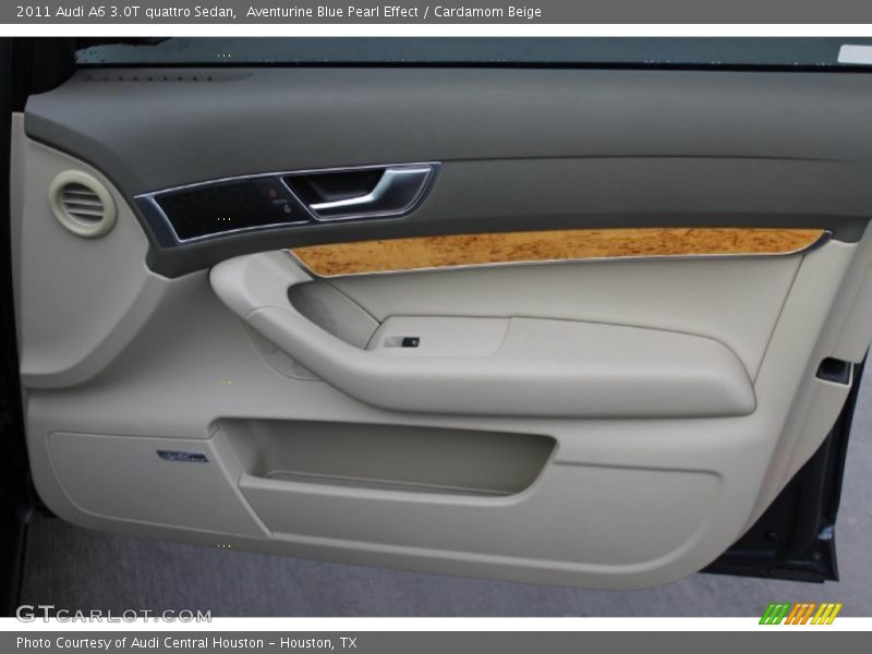 Aventurine Blue Pearl Effect / Cardamom Beige 2011 Audi A6 3.0T quattro Sedan