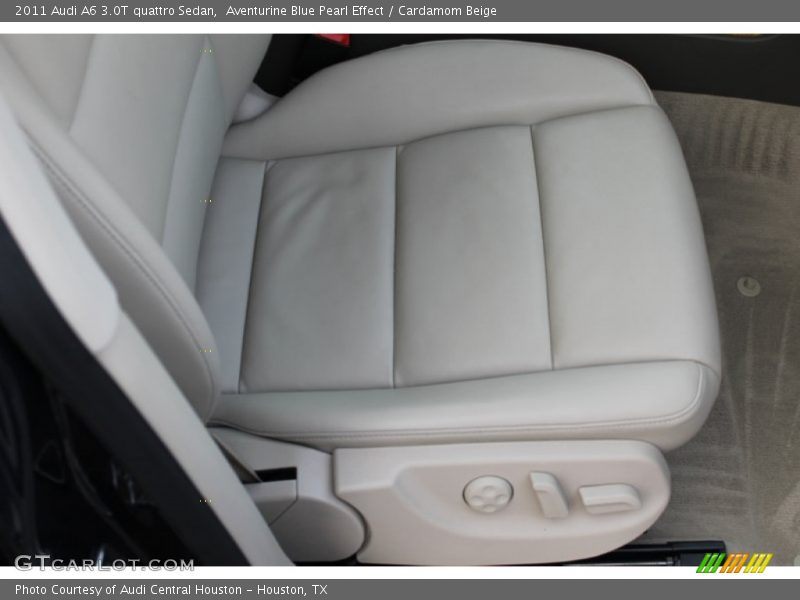 Aventurine Blue Pearl Effect / Cardamom Beige 2011 Audi A6 3.0T quattro Sedan