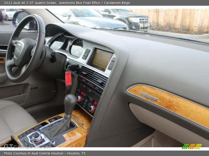Aventurine Blue Pearl Effect / Cardamom Beige 2011 Audi A6 3.0T quattro Sedan