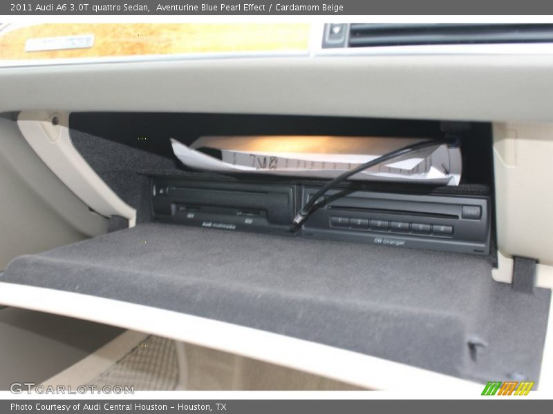 Aventurine Blue Pearl Effect / Cardamom Beige 2011 Audi A6 3.0T quattro Sedan