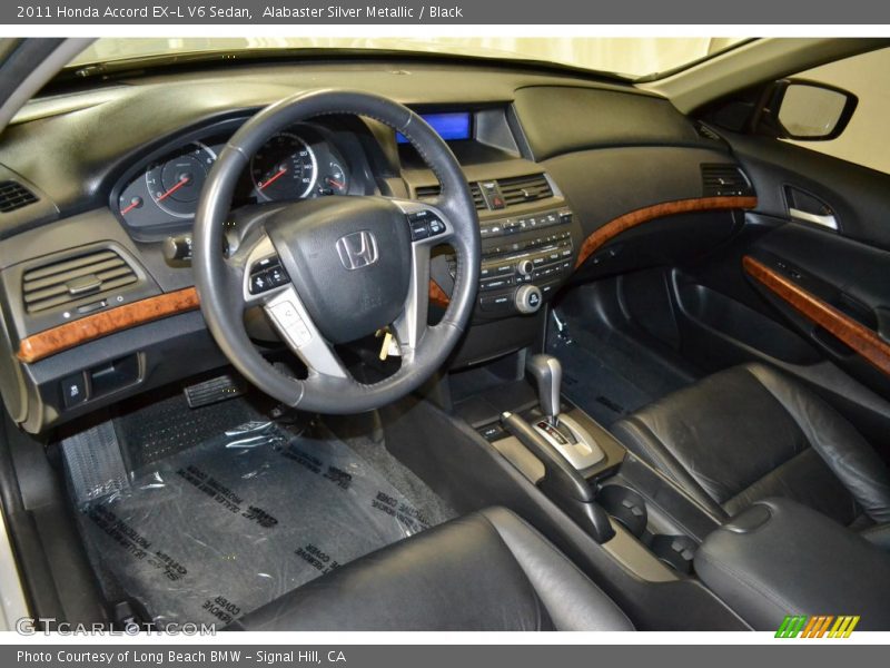 Black Interior - 2011 Accord EX-L V6 Sedan 