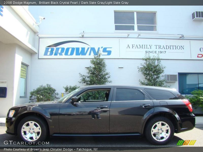Brilliant Black Crystal Pearl / Dark Slate Gray/Light Slate Gray 2008 Dodge Magnum