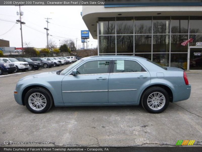 Clearwater Blue Pearl / Dark Slate Gray 2008 Chrysler 300 Touring