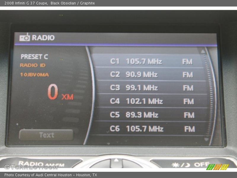 Black Obsidian / Graphite 2008 Infiniti G 37 Coupe