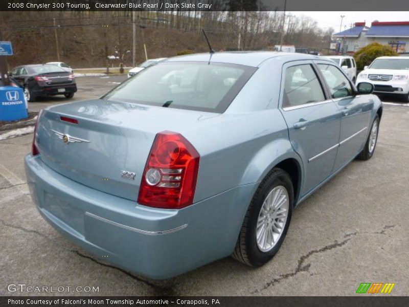 Clearwater Blue Pearl / Dark Slate Gray 2008 Chrysler 300 Touring