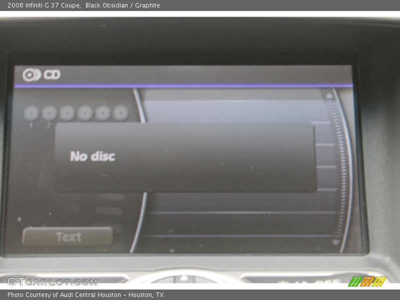 Black Obsidian / Graphite 2008 Infiniti G 37 Coupe