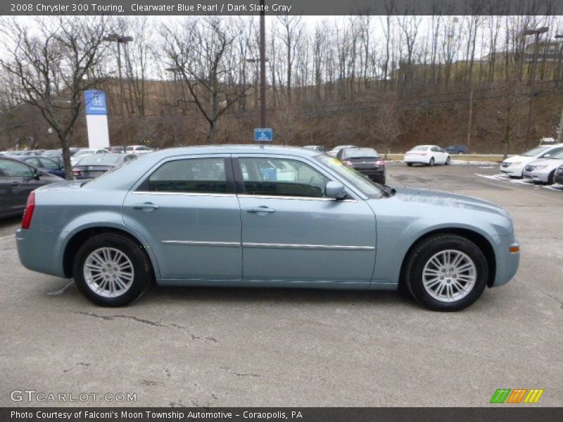 Clearwater Blue Pearl / Dark Slate Gray 2008 Chrysler 300 Touring