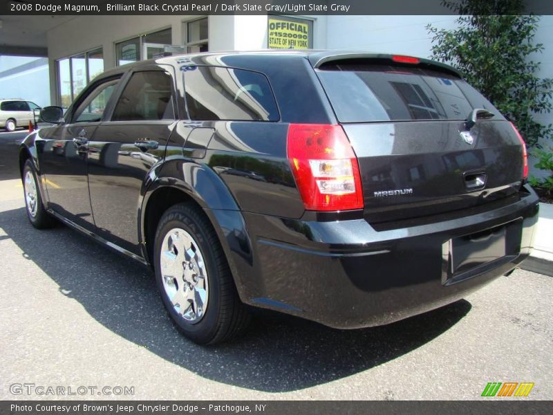 Brilliant Black Crystal Pearl / Dark Slate Gray/Light Slate Gray 2008 Dodge Magnum