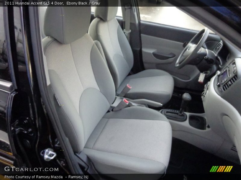 Ebony Black / Gray 2011 Hyundai Accent GLS 4 Door
