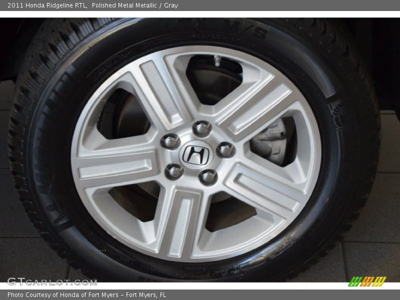 Polished Metal Metallic / Gray 2011 Honda Ridgeline RTL