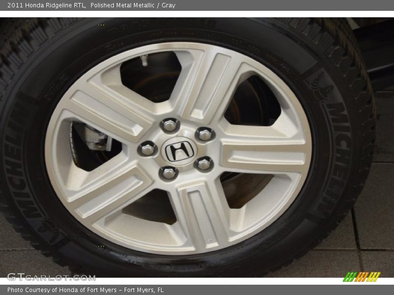 Polished Metal Metallic / Gray 2011 Honda Ridgeline RTL