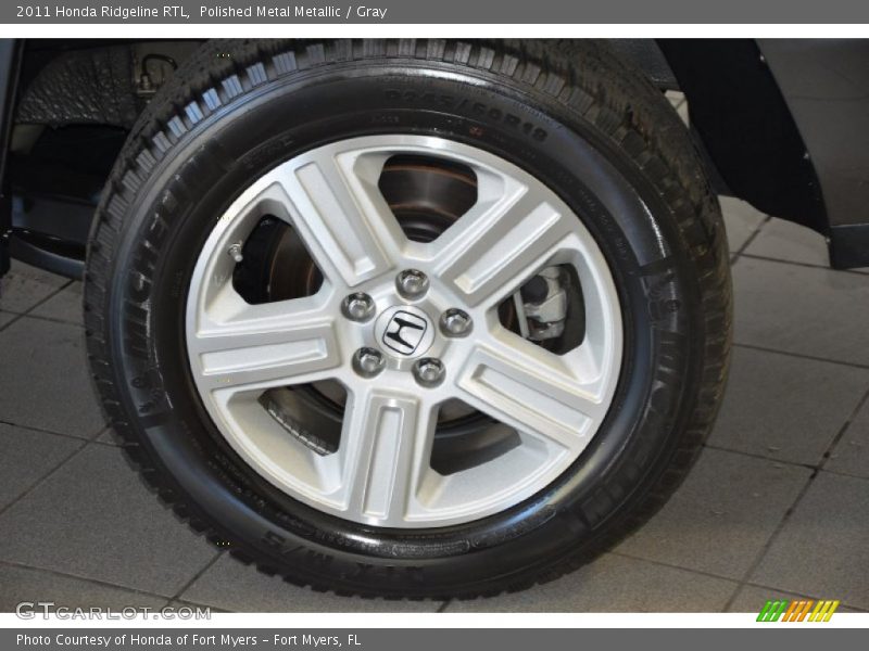 Polished Metal Metallic / Gray 2011 Honda Ridgeline RTL