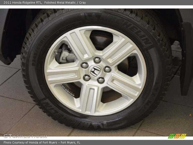 Polished Metal Metallic / Gray 2011 Honda Ridgeline RTL