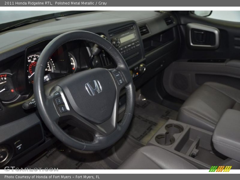 Polished Metal Metallic / Gray 2011 Honda Ridgeline RTL