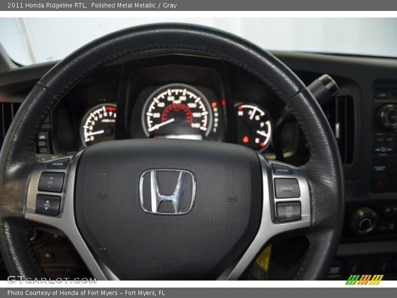 Polished Metal Metallic / Gray 2011 Honda Ridgeline RTL