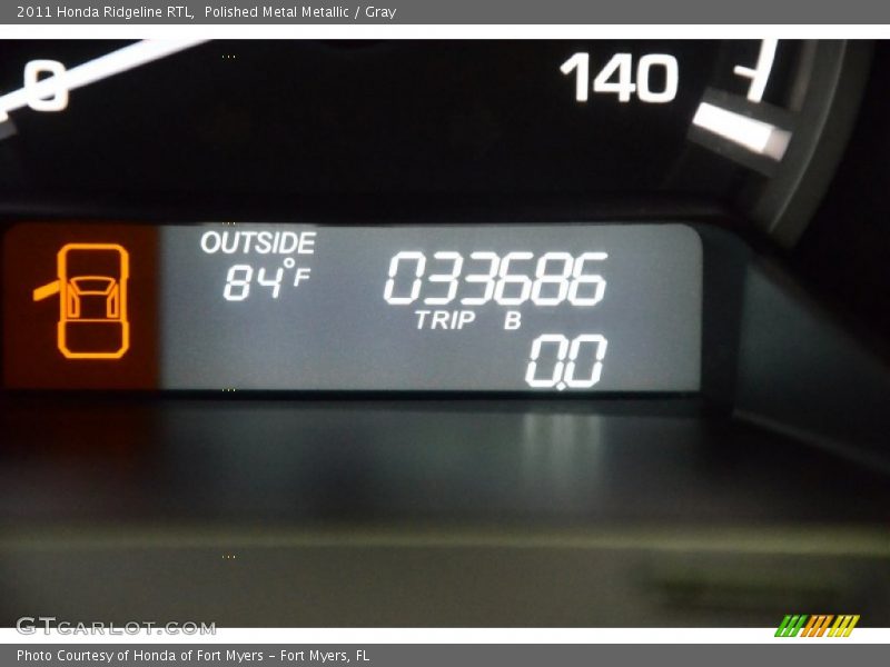 Polished Metal Metallic / Gray 2011 Honda Ridgeline RTL