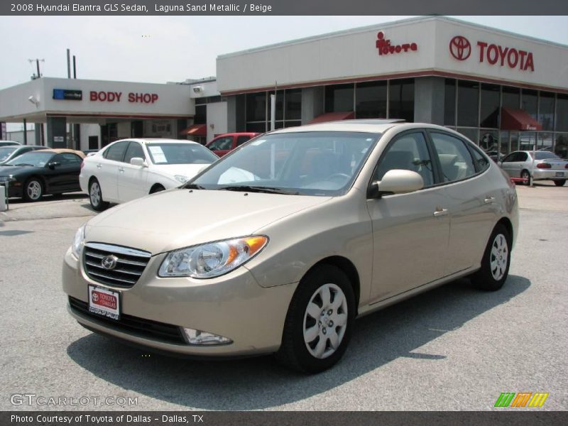 Laguna Sand Metallic / Beige 2008 Hyundai Elantra GLS Sedan