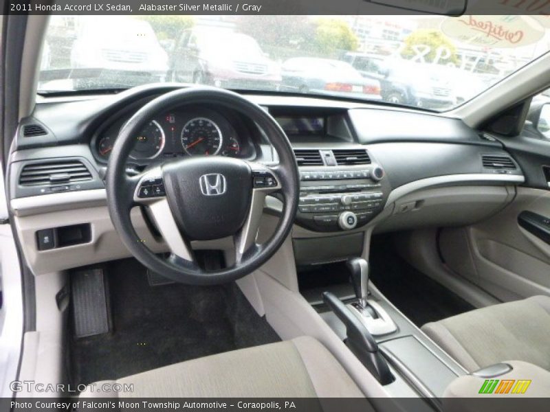 Gray Interior - 2011 Accord LX Sedan 