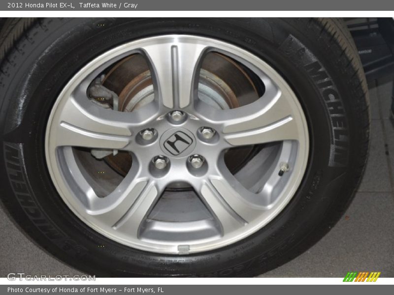 Taffeta White / Gray 2012 Honda Pilot EX-L