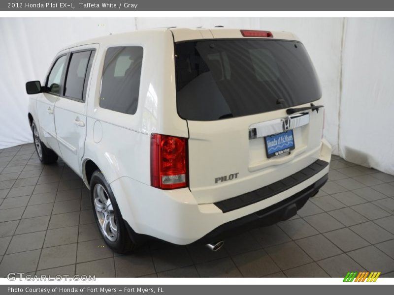 Taffeta White / Gray 2012 Honda Pilot EX-L